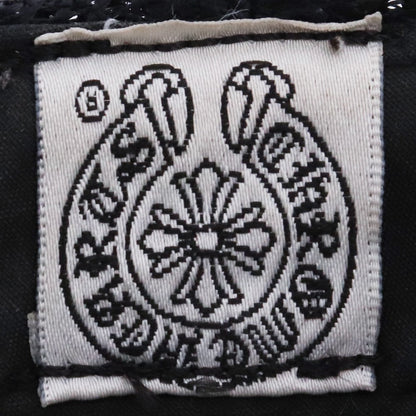 Chrome Hearts Old 3 Cemetery Cross Patch Cap Black Size F
