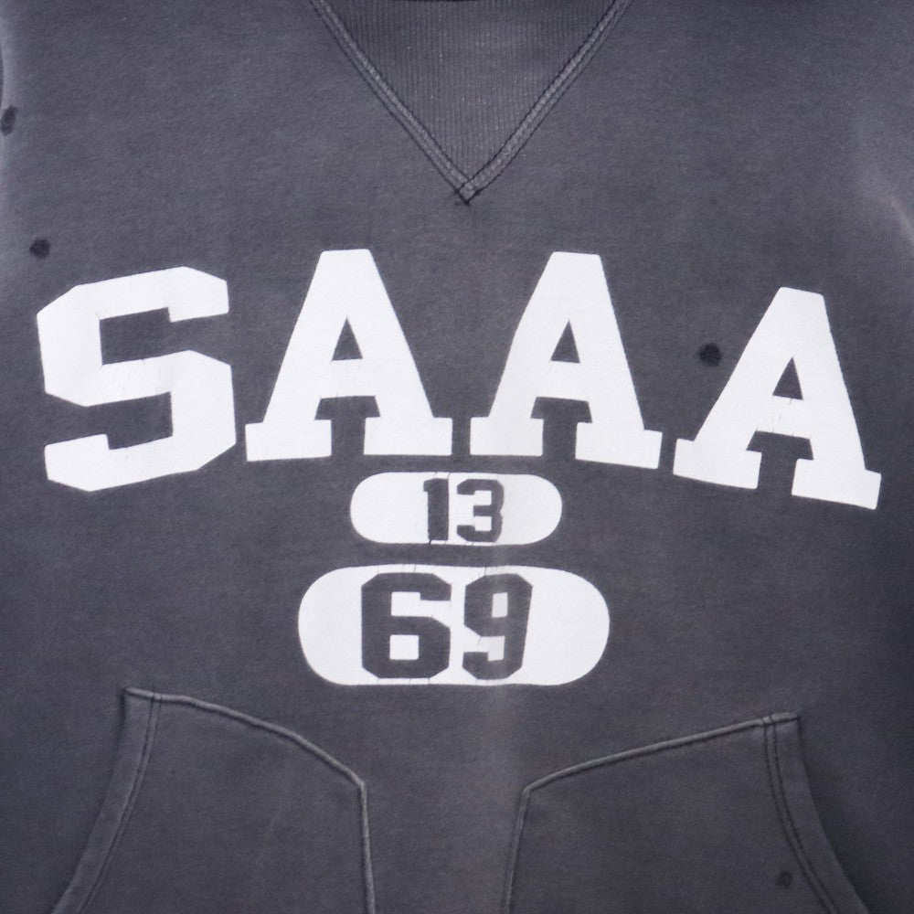 SAINT MICHAEL 25AW Berberjin Fade Hoodie Black Size M