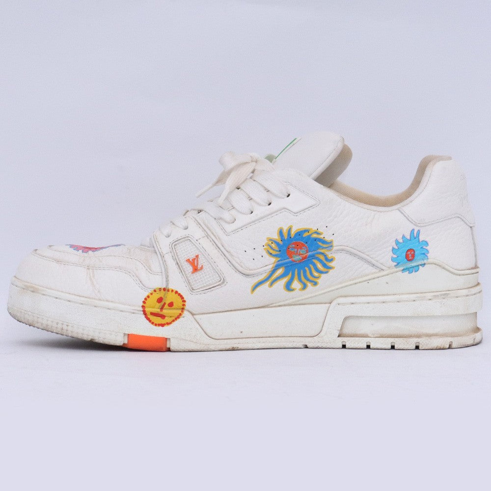 LOUIS VUITTON x Yayoi Kusama LV Trainer Sneakers White