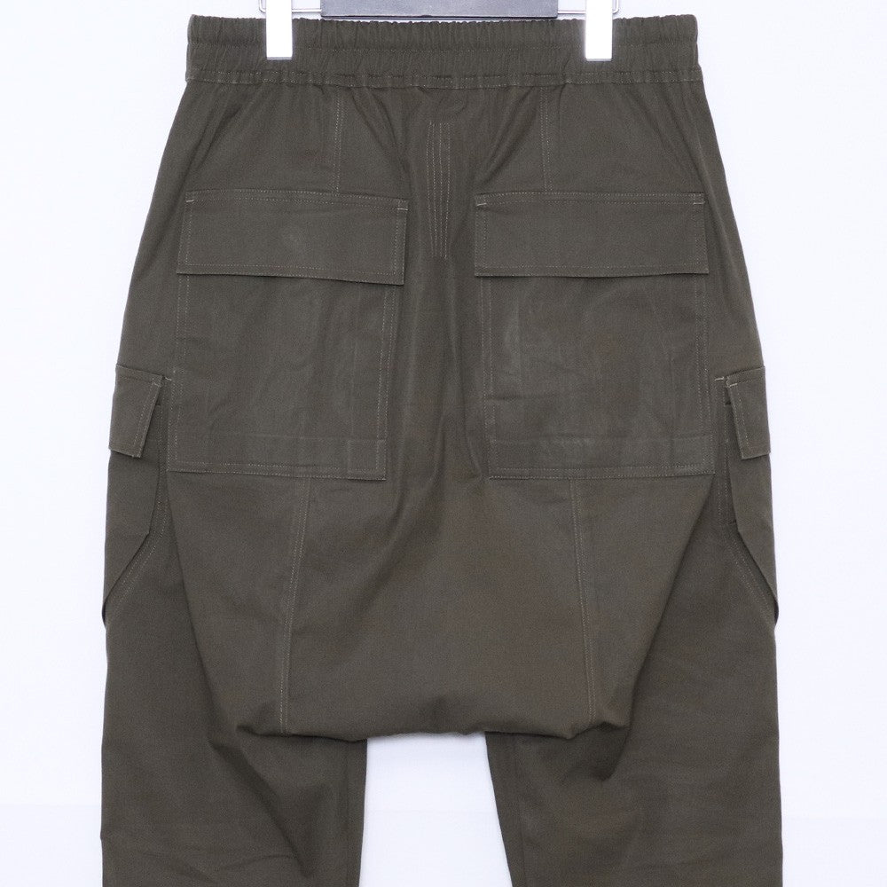 RICK OWENS 22AW Drawstring Cargo Pants Green Size 46