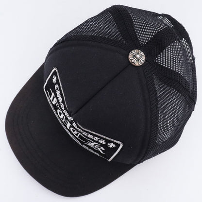 Chrome Hearts FUCK Patch Crossball Trucker Hat Black Size F