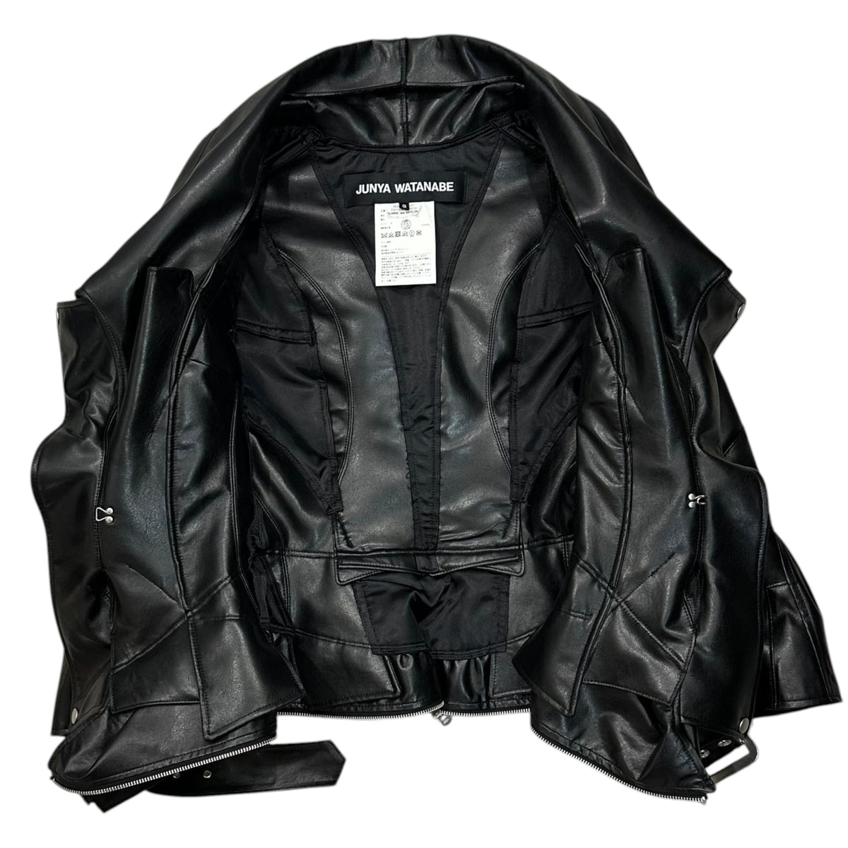 JUNYA WATANABE F/W 2022 Faux Leather Biker Jacket Size S