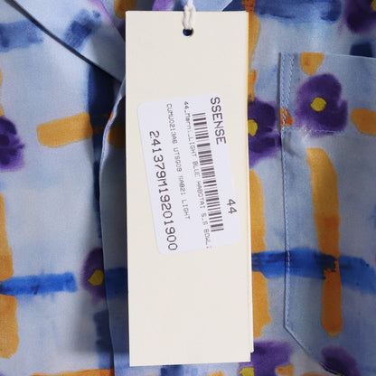 MARNI 24SS Graphic Print Short Sleeve Shirt Blue Size 44