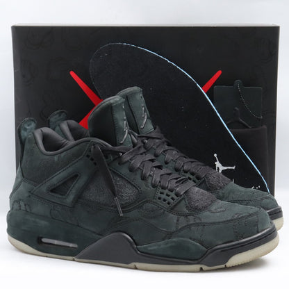 NIKE x KAWS Air Jordan 4 Retro Black Sneakers Size 28.5cm