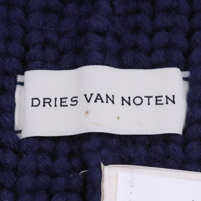 DRIES VAN NOTEN 25AW Zip-Up Scarf Navy Size ONE