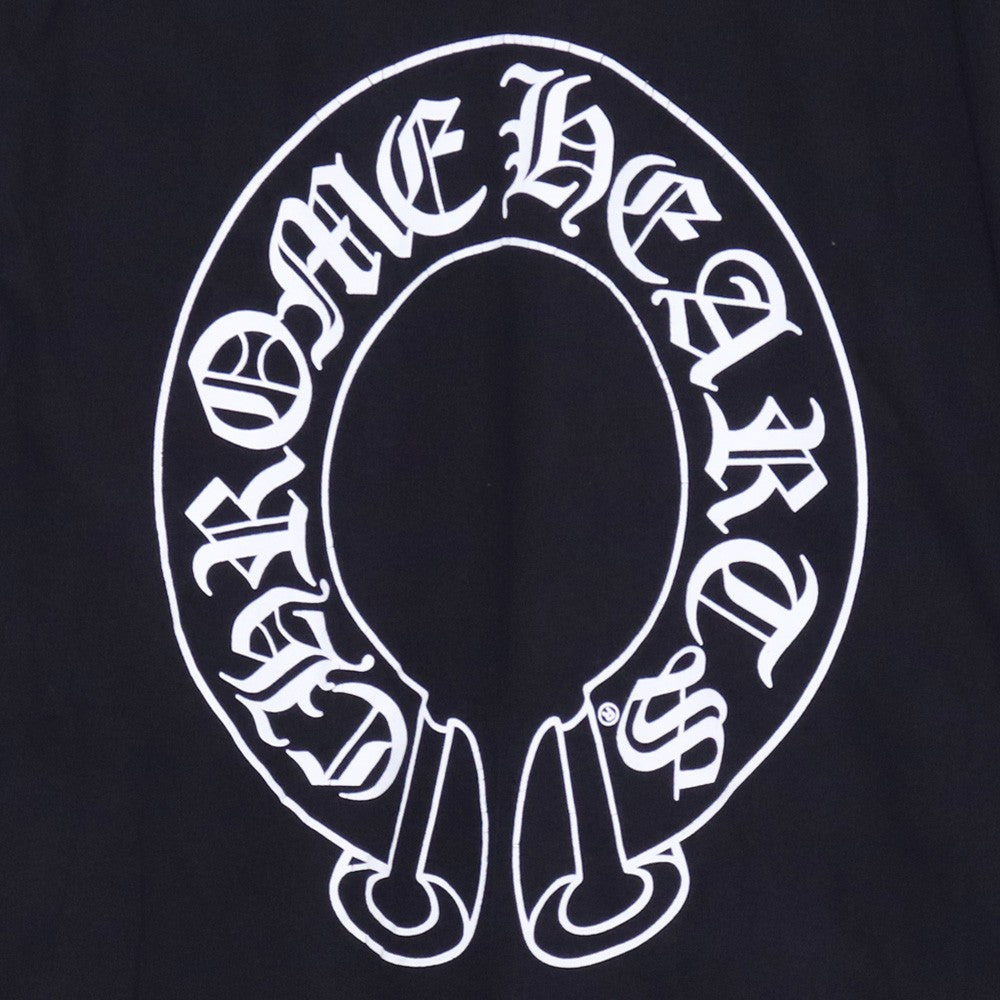 CHROME HEARTS Horseshoe Floral Cross T-Shirt Black Size L
