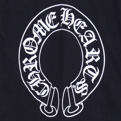 CHROME HEARTS Horseshoe Floral Cross T-Shirt Black Size L