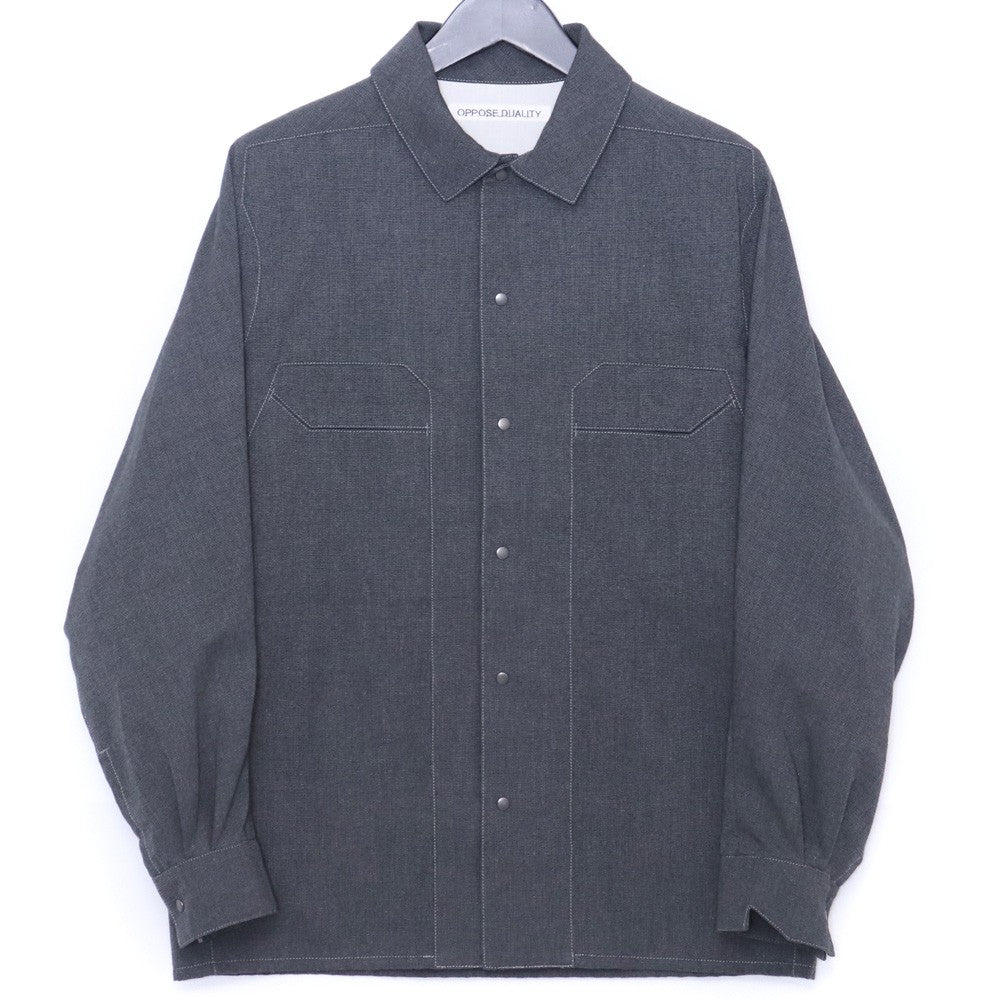 OPPOSE DUALITY 25AW Gray Panel Shirt Size 44