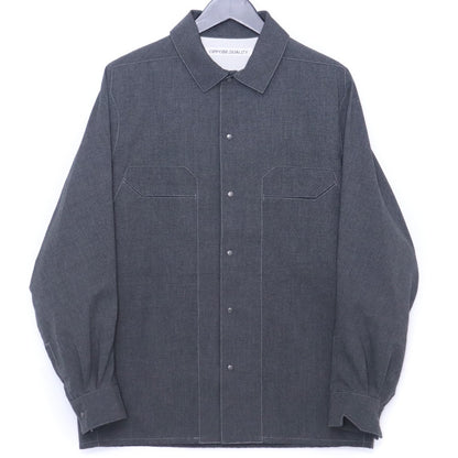 OPPOSE DUALITY 25AW Gray Panel Shirt Size 44