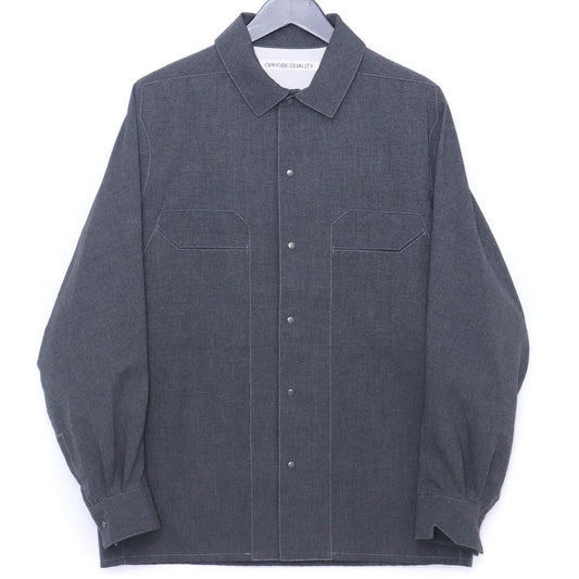 OPPOSE DUALITY 25AW Gray Panel Shirt Size 44