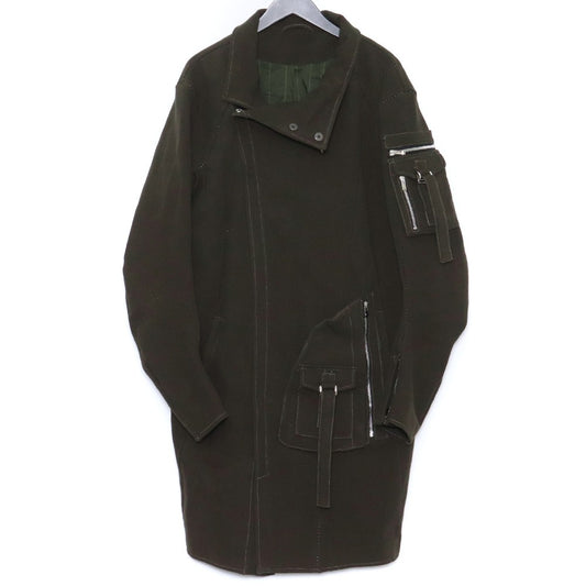 INCARNATION 23AW Double Breast Moto Canvas Coat Khaki Size M