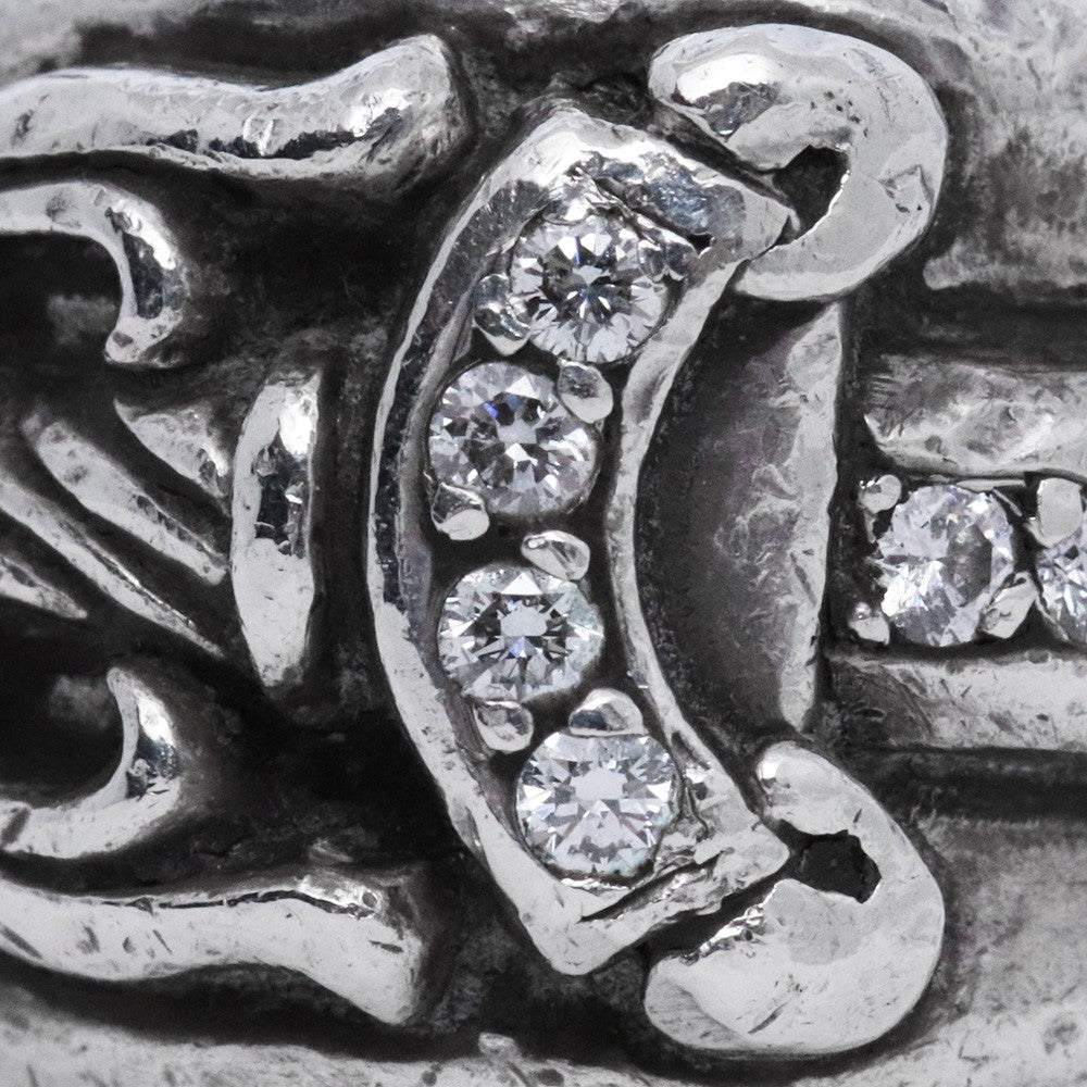 CHROME HEARTS Dagger Pave Diamond Ring Silver Size ONE SIZE