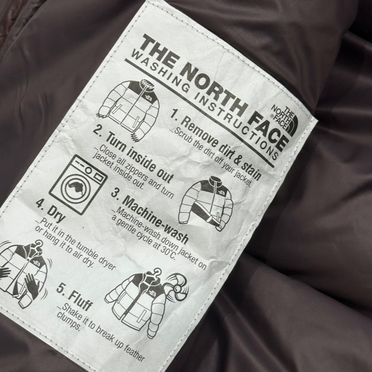 THE NORTH FACE WL Nuptse Down Vest Brown Size KIDS L