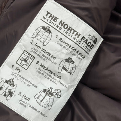 THE NORTH FACE WL Nuptse Down Vest Brown Size KIDS L