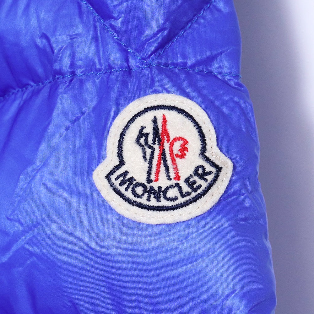 MONCLER AVRIEUX GIUBBOTTO Hooded Nylon Jacket Blue Size 0