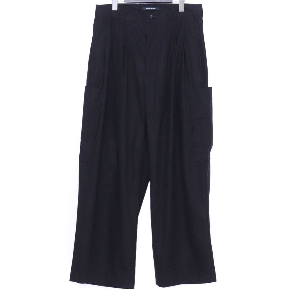 ALMOSTBLACK 25AW 6-Pocket Wide Pants Black Size 2