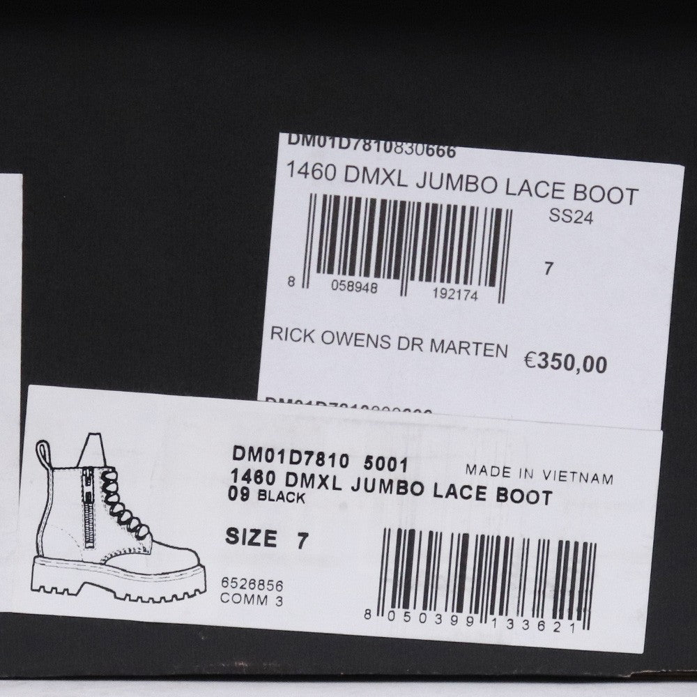 QUAD RO 22AW 1460 Jumbo Lace Boots Black Size UK7