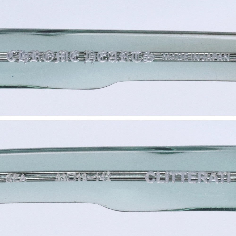 CHROME HEARTS CLITTERATI Star Sunglasses Blue Size ONE SIZE