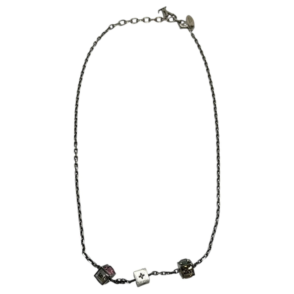 LOUIS VUITTON LV Collier Gamble Cube Necklace