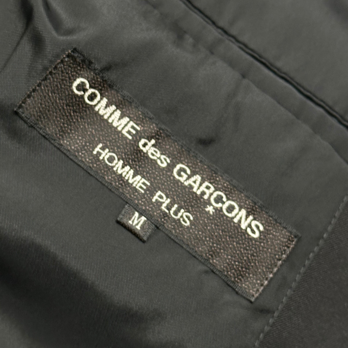 COMME des GARCONS HOMME PLUS 95SS Vinyl Jacket Black Size M