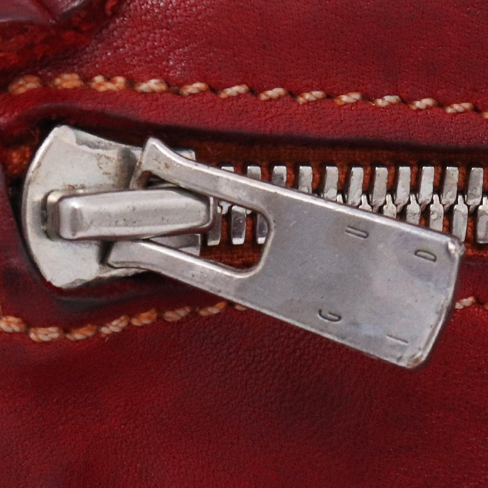 GUIDI Soft Horse Full Grain Belt Bag Red Size F