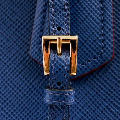 PRADA SAFFIANO CUIR Tote Bag Bluette Size F