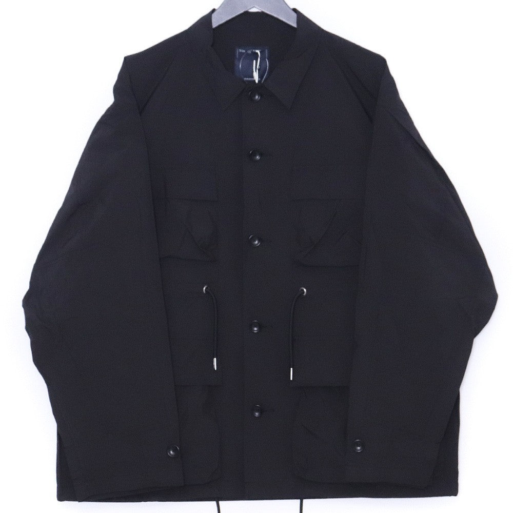 MEANSWHILE Paper Touch Feather Blouson Jacket Black Size 3