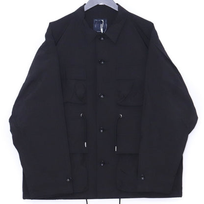 MEANSWHILE Paper Touch Feather Blouson Jacket Black Size 3
