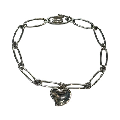 TIFFANY & CO. Elsa Peretti Curved Heart Bracelet Silver