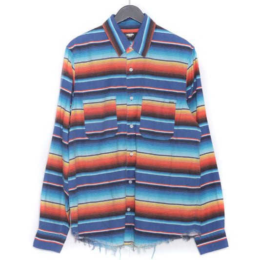 AMIRI Rainbow Border Long Sleeve Shirt Multi Size M
