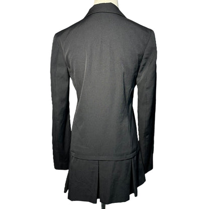 Y's Asymmetrical 3-Button Tailored Wool Jacket Size 1