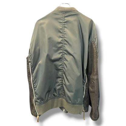 AVIREX TYPE BLUE COMBINATION MA-1 Bomber Green Size XL