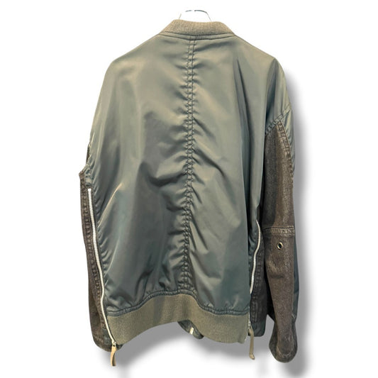 AVIREX TYPE BLUE COMBINATION MA-1 Bomber Green Size XL