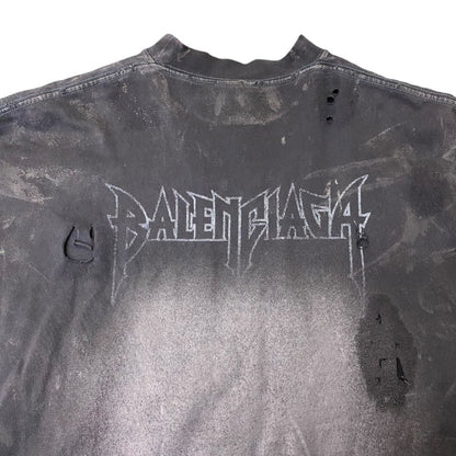 BALENCIAGA 23SS Paris Moon Oversized T-Shirt Black Size 1