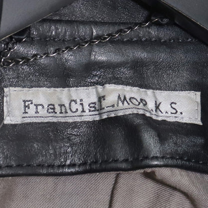 FRANCIST MORKS Horse Leather Double Jacket Black Size 3