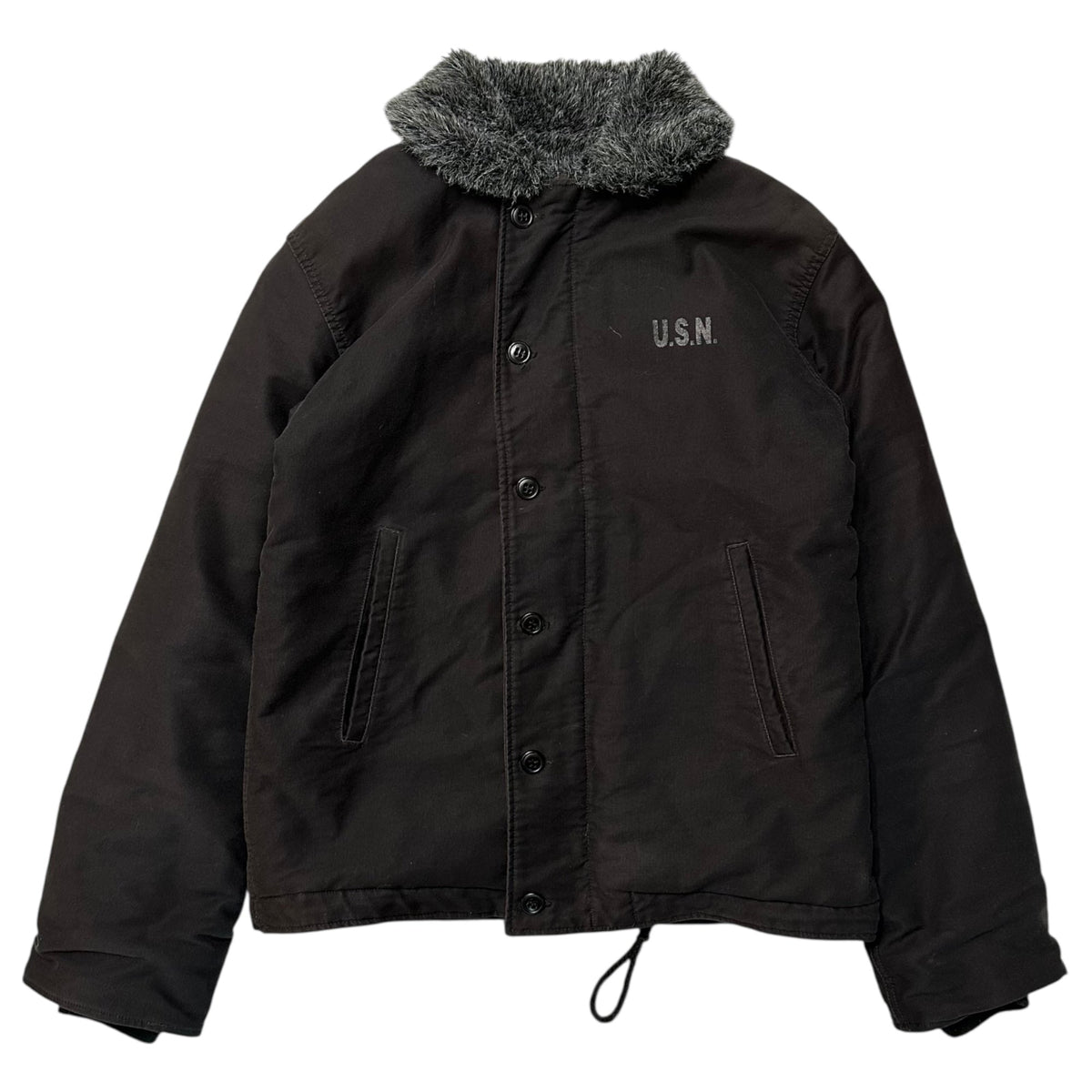 NAVY DEPARTMENT U.S.N. N-1 Deck Jacket Black Size M