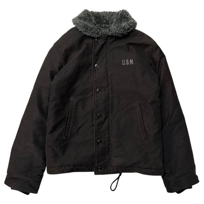 NAVY DEPARTMENT U.S.N. N-1 Deck Jacket Black Size M