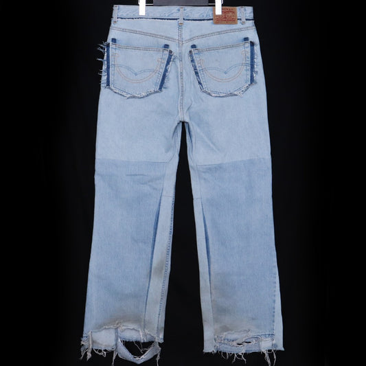 READYMADE 24SS Wide Flare Denim Jeans Indigo Size W36 L31