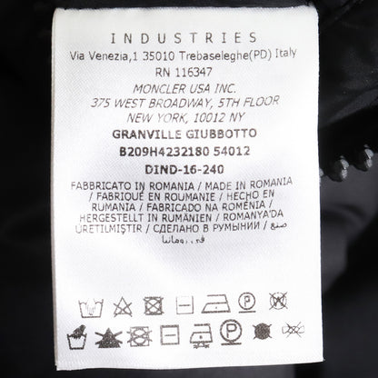 MONCLER x OFF-WHITE 16AW Granville Down Jacket Black Size 2