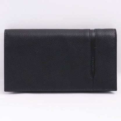 BVLGARI Embossed Octo Long Wallet Black Size F