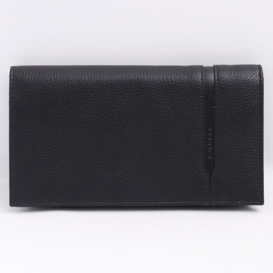 BVLGARI Embossed Octo Long Wallet Black Size F