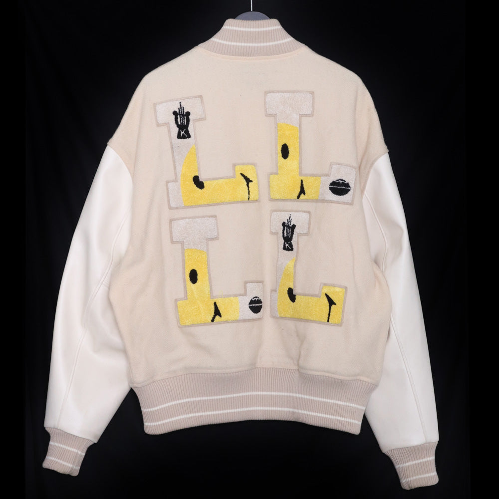 KAPITAL 40s Wool L-FIVE Varsity Jacket Beige Size L
