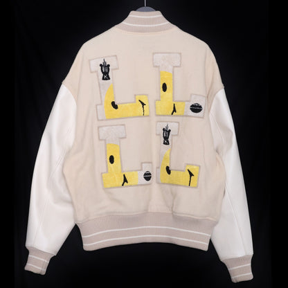 KAPITAL 40s Wool L-FIVE Varsity Jacket Beige Size L