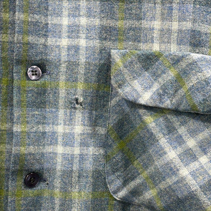 s Board Shirt x PENDLETON 70s Vintage Board Open Shirt Blue/Green