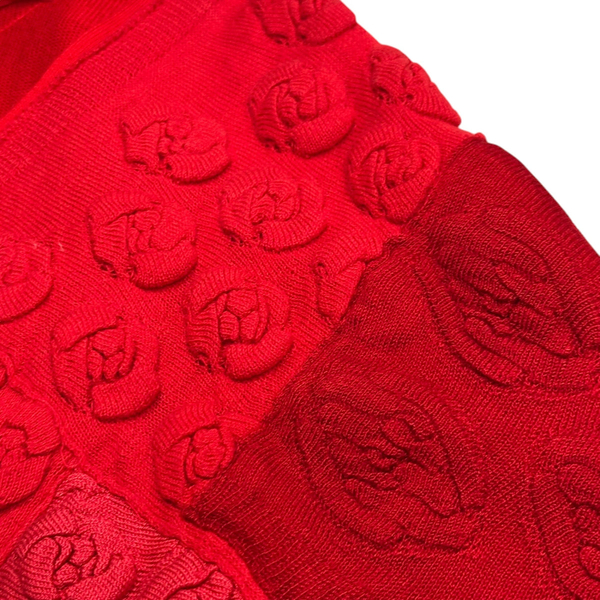COMME des GARCONS 99AW Yarn-Dyed Cardigan Red Size FREE