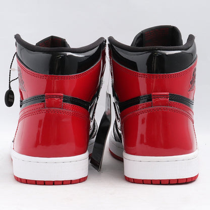 NIKE AIRJORDAN 1 High OG Patent Bred Sneakers Red Size 27cm
