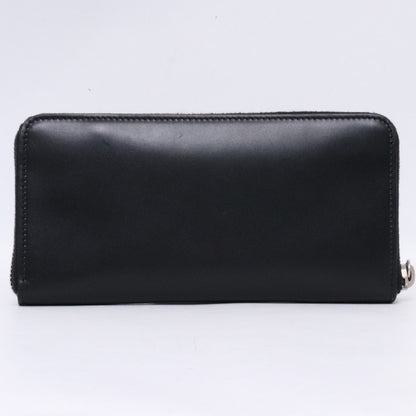 SAINT LAURENT Cassandra Zip Around Long Wallet Black Size F