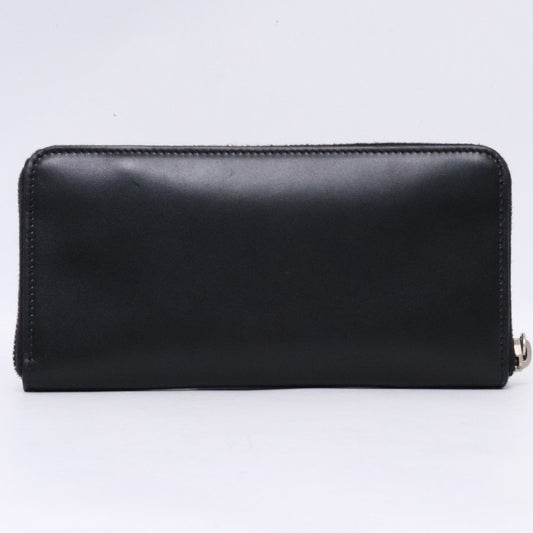 SAINT LAURENT Cassandra Zip Around Long Wallet Black Size F