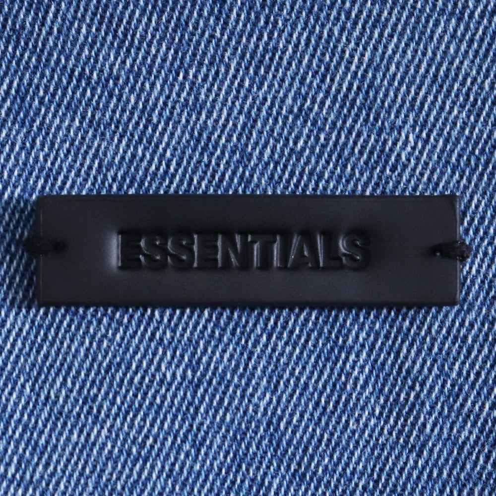 ESSENTIALS 24SS Denim Overshirt Indigo Jacket Size XS