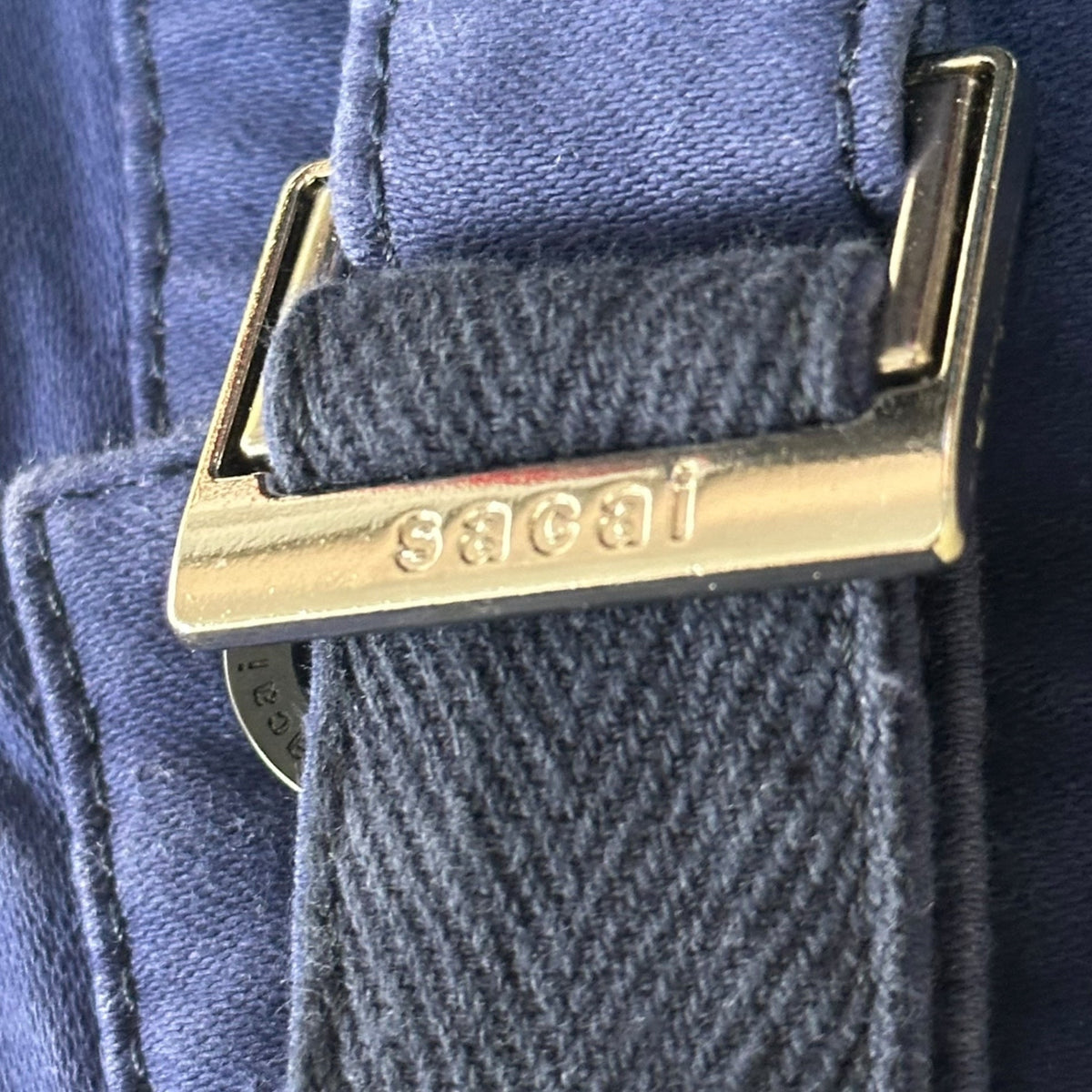 sacai 24SS Moleskin Shorts Navy Size 4